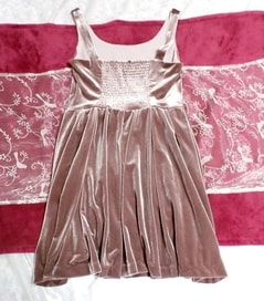 紫光沢ネグリジェノースリーブミニスカートワンピース Purple gloss negligee sleeveless mini skirt dress, ワンピース, ミニスカート, Mサイズ